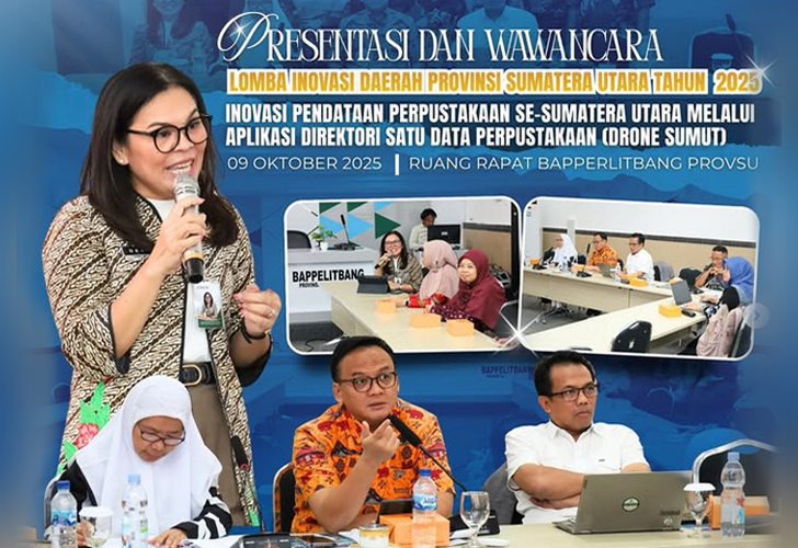 Dinas Perpustakaan dan Arsip Sumut Paparkan Inovasi “Drone Sumut” dalam Lomba Inovasi Daerah